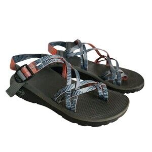 Chaco Z Cloud X2 Yampa Sandal Womens 10 Blue Teal Green Orange J106056